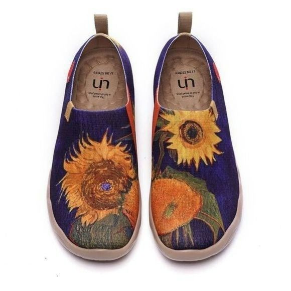 UIN Shoes - NWT UIN Slip On Shoes Comfortable Loafers Sunflower